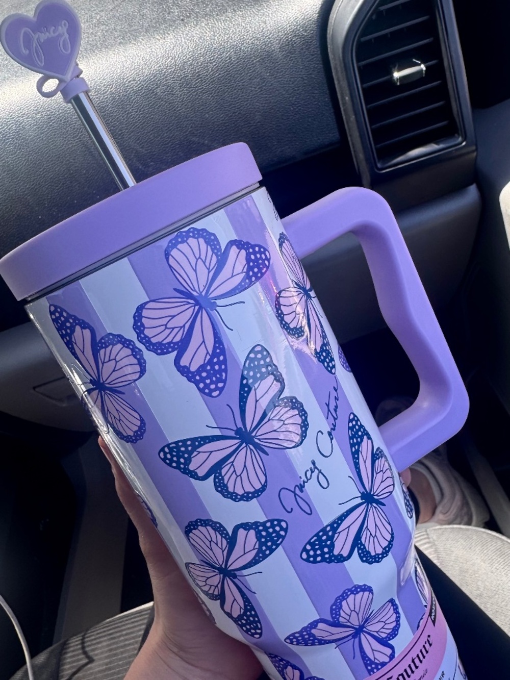 💜 Juicy Couture Butterfly Tumbler 40oz ✨
